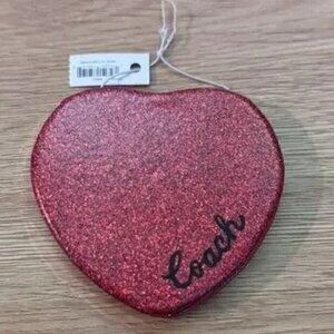 Coach Logo Glitter Double Sided Compact Mirror